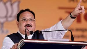 BJP National President JP Nadda addressing a public rally in support of NDA candidates ahead of Bihar Assembly polls.(PTI File Photo) BJP National President JP Nadda addressing a public rally in support of NDA candidates ahead of Bihar Assembly polls.(PTI File Photo)