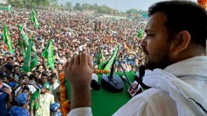 RJD leader Tejashwi Yadav.(ANI) RJD leader Tejashwi Yadav.(ANI)