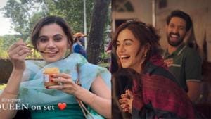 Taapsee Pannu on the sets of Haseen Dilruba. Taapsee Pannu on the sets of Haseen Dilruba.