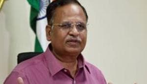 Delhi health minister and AAP leader Satyendar Kumar Jain during a press conference in New Delhi.(PTI File Photo) Delhi health minister and AAP leader Satyendar Kumar Jain during a press conference in New Delhi.(PTI File Photo)