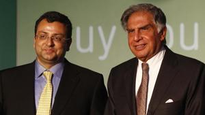 Ratan Tata (R) and Cyrus Mistry(Kalpak Pathak/HT File Photo) Ratan Tata (R) and Cyrus Mistry(Kalpak Pathak/HT File Photo)
