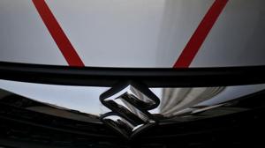 The logo of Maruti Suzuki India Limited is seen on car parked outside a showroom in New Delhi.(Reuters File Photo) The logo of Maruti Suzuki India Limited is seen on car parked outside a showroom in New Delhi.(Reuters File Photo)