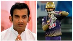Gautam Gambhir and Dinesh Karthik.(PTI) Gautam Gambhir and Dinesh Karthik.(PTI)