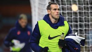 Tottenham Hotspur's Gareth Bale at the start of the second half.(Pool via REUTERS) Tottenham Hotspur's Gareth Bale at the start of the second half.(Pool via REUTERS)
