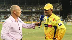 File image of Danny Morrison with MS Dhoni.(IPL) File image of Danny Morrison with MS Dhoni.(IPL)
