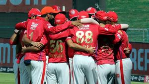 IPL 2020 CSK vs KXIP: Kings XI Punjab players in a team huddle.(Kings XI Punjab/Twitter) IPL 2020 CSK vs KXIP: Kings XI Punjab players in a team huddle.(Kings XI Punjab/Twitter)