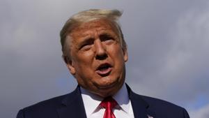 President Donald Trump speaks before boarding Air Force One upon departure Saturday at Andrews Air Force Base, Md., as he departs for campaign rallies in Pennsylvania.(AP File Photo) President Donald Trump speaks before boarding Air Force One upon departure Saturday at Andrews Air Force Base, Md., as he departs for campaign rallies in Pennsylvania.(AP File Photo)