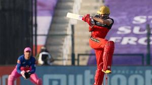 Royal Challengers Bangalore player Devdutt Padikkal plays a shot during IPL 2020 cricket match against Rajasthan Royals, at Sheikh Zayed Stadium in Abu Dhabi.(PTI) Royal Challengers Bangalore player Devdutt Padikkal plays a shot during IPL 2020 cricket match against Rajasthan Royals, at Sheikh Zayed Stadium in Abu Dhabi.(PTI)