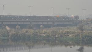 A view of the Geeta Colony bridge on Saturday morning.(PTI) A view of the Geeta Colony bridge on Saturday morning.(PTI)