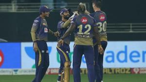 Photo of Kolkata Knight Riders from an IPL 2020 match in UAE(IPL/Twitter) Photo of Kolkata Knight Riders from an IPL 2020 match in UAE(IPL/Twitter)