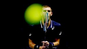 Croatia's Borna Coric during the final against Russia's Andrey Rublev.(REUTERS) Croatia's Borna Coric during the final against Russia's Andrey Rublev.(REUTERS)