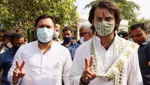 RJD leader Tejaswi Yadav and his brother Tej Pratap Yadav.(PTI) RJD leader Tejaswi Yadav and his brother Tej Pratap Yadav.(PTI)