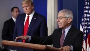 In this April 22, 2020, file photo, President Donald Trump listens as Dr. Anthony Fauci, director of the National Institute of Allergy and Infectious Diseases, speaks about the coronavirus in the James Brady Press Briefing Room of the White House in Washington. (AP Photo/Alex Brandon, File)(AP) In this April 22, 2020, file photo, President Donald Trump listens as Dr. Anthony Fauci, director of the National Institute of Allergy and Infectious Diseases, speaks about the coronavirus in the James Brady Press Briefing Room of the White House in Washington. (AP Photo/Alex Brandon, File)(AP)