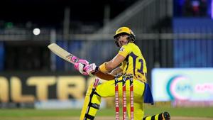Sharjah: Chennai Super Kings (CSK) batsman Faf du Plessis plays a shot during the Indian Premier League (IPL) T20 cricket match(PTI) Sharjah: Chennai Super Kings (CSK) batsman Faf du Plessis plays a shot during the Indian Premier League (IPL) T20 cricket match(PTI)