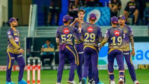 Kolkata Knight Riders players celebrate(PTI) Kolkata Knight Riders players celebrate(PTI)