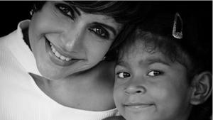 Mandira Bedi with her daughter Tara Bedi Kaushal. Mandira Bedi with her daughter Tara Bedi Kaushal.