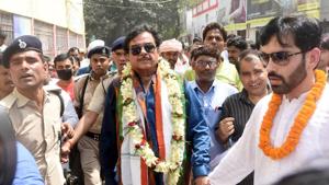 The actor-turned-politician also said personal attacks were being made against the grand alliance’s chief ministerial candidate by the National Democratic Alliance (NDA) leaders as they were “totally rattled” by Yadav’s well-thought and researched promise of providing 10 lakh jobs to the youth of Bihar.(Parwaz Khan /HT PHOTO) The actor-turned-politician also said personal attacks were being made against the grand alliance’s chief ministerial candidate by the National Democratic Alliance (NDA) leaders as they were “totally rattled” by Yadav’s well-thought and researched promise of providing 10 lakh jobs to the youth of Bihar.(Parwaz Khan /HT PHOTO)
