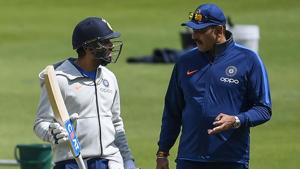 Rohit Sharma along with Ravi Shastri during last year’s World Cup.(Getty Images) Rohit Sharma along with Ravi Shastri during last year’s World Cup.(Getty Images)