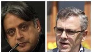 Shashi Tharoor and Omar Abdullah pointed out how the map excludes J&K and Northeast from the rest of India based on their opinion on US polls. (HT photo) Shashi Tharoor and Omar Abdullah pointed out how the map excludes J&K and Northeast from the rest of India based on their opinion on US polls. (HT photo)