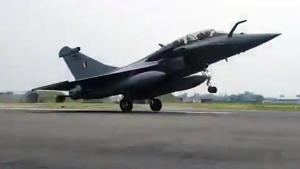The first batch of five Rafale jets of the 36 ordered by the IAF reached the Ambala airbase on July 29 after a stopover at the Al Dhafra airbase near Abu Dhabi, although a formal induction ceremony took place later on September 10.(ANI file photo for representation) The first batch of five Rafale jets of the 36 ordered by the IAF reached the Ambala airbase on July 29 after a stopover at the Al Dhafra airbase near Abu Dhabi, although a formal induction ceremony took place later on September 10.(ANI file photo for representation)