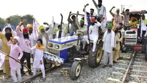 Trains have been suspended in the state for over a month from September 25 due to the agitation over farm bills, cleared by the Centre during the monsoon session of Parliament. (HT Photo) Trains have been suspended in the state for over a month from September 25 due to the agitation over farm bills, cleared by the Centre during the monsoon session of Parliament. (HT Photo)