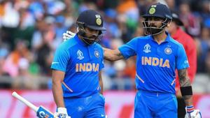 Rohit Sharma and Virat Kohli during the ICC 2019 World Cup.(Getty Images) Rohit Sharma and Virat Kohli during the ICC 2019 World Cup.(Getty Images)