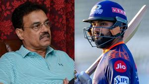 File images of Dilip Vengsarkar and Rohit Sharma(Getty/Mumbai Indians Twitter) File images of Dilip Vengsarkar and Rohit Sharma(Getty/Mumbai Indians Twitter)