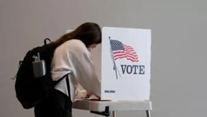 According to projections made by the American media on Tuesday night, Indian origin candidates Rikin Mehta and Sara Gideon have lost their Senate race from New Jersey and Maine respectively.(Reuters image) According to projections made by the American media on Tuesday night, Indian origin candidates Rikin Mehta and Sara Gideon have lost their Senate race from New Jersey and Maine respectively.(Reuters image)