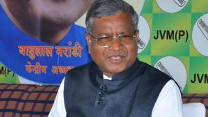 The BJP named Babulal Marandi the leader of Opposition after he returned to the party.(HT PHOTO) The BJP named Babulal Marandi the leader of Opposition after he returned to the party.(HT PHOTO)