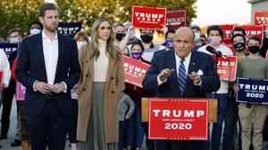 Trump’s attorney Rudy Giuliani said they are going to continue the lawsuit in Philadelphia.(AP Photo) Trump’s attorney Rudy Giuliani said they are going to continue the lawsuit in Philadelphia.(AP Photo)