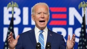 Joe Biden vowed Wednesday that the US would rejoin the Paris climate accord on his first day in the White House(REUTERS) Joe Biden vowed Wednesday that the US would rejoin the Paris climate accord on his first day in the White House(REUTERS)