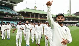Virat Kohli celebrates India’s ground-breaking win in Australia in 2018/19.(Getty Images) Virat Kohli celebrates India’s ground-breaking win in Australia in 2018/19.(Getty Images)
