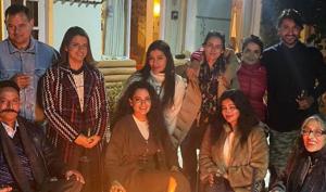 The Maharaja of Nalagarh hosted a dinner party for Kangana Ranaut and Rangoli Chandel. The Maharaja of Nalagarh hosted a dinner party for Kangana Ranaut and Rangoli Chandel.