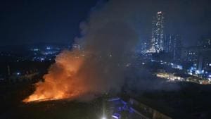 No injuries have been reported so far.(HT photo/ Satyabrata Tripathy) No injuries have been reported so far.(HT photo/ Satyabrata Tripathy)