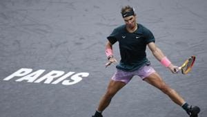 Spain's Rafael Nadal in action during his third round match against Australia's Jordan Thompson.(REUTERS) Spain's Rafael Nadal in action during his third round match against Australia's Jordan Thompson.(REUTERS)