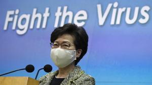 Vice Premier Han Zheng said that Carrie Lam’s government had overcome all kinds of difficulties and dealt with the challenges.(AP Photo/Vincent Yu) Vice Premier Han Zheng said that Carrie Lam’s government had overcome all kinds of difficulties and dealt with the challenges.(AP Photo/Vincent Yu)