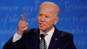 Democratic presidential nominee Joe Biden speaks as he participates in the first 2020 presidential campaign debate on September 29, 2020. R(Reuters File Photo) Democratic presidential nominee Joe Biden speaks as he participates in the first 2020 presidential campaign debate on September 29, 2020. R(Reuters File Photo)