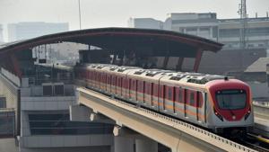 A newly built Orange Line Metro Train (OLMT), a metro project planned under the China-Pakistan Economic Corridor (CPEC), arrives at a station after its official opening in the eastern city of Lahore.(AFP) A newly built Orange Line Metro Train (OLMT), a metro project planned under the China-Pakistan Economic Corridor (CPEC), arrives at a station after its official opening in the eastern city of Lahore.(AFP)