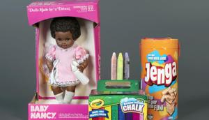 This photo, provided by the National Toy Hall of Fame, shows Baby Nancy, by Shindana Toys; Sidewalk Chalk, by Crayola; and Jenga, by Parker Brothers.(AP) This photo, provided by the National Toy Hall of Fame, shows Baby Nancy, by Shindana Toys; Sidewalk Chalk, by Crayola; and Jenga, by Parker Brothers.(AP)