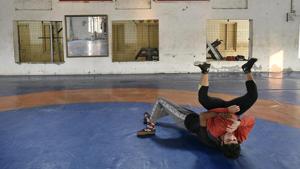 Women wrestlers practice at Sonipat wrestling academy at Sonipat,Haryana(Biplov Bhuyan/HT PHOTO) Women wrestlers practice at Sonipat wrestling academy at Sonipat,Haryana(Biplov Bhuyan/HT PHOTO)