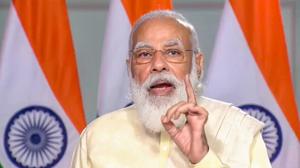 Prime Minister Narendra Modi addresses the 51st Annual Convocation of Indian Institutes of Technology (IIT), through video conferencing, in New Delhi on Saturday.(PTI) Prime Minister Narendra Modi addresses the 51st Annual Convocation of Indian Institutes of Technology (IIT), through video conferencing, in New Delhi on Saturday.(PTI)