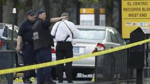 When the officers tried to arrest the man, he produced a handgun and shots were exchanged.(AP file photo) When the officers tried to arrest the man, he produced a handgun and shots were exchanged.(AP file photo)