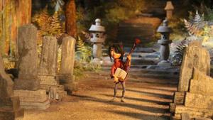 You can hear Regina Spektor’s Japanesy version of While My Guitar Gently Weeps in the 2016 film Kubo And The Two Strings.(Laika Animation) You can hear Regina Spektor’s Japanesy version of While My Guitar Gently Weeps in the 2016 film Kubo And The Two Strings.(Laika Animation)