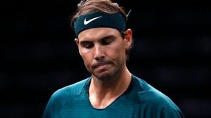 Spain's Rafael Nadal reacts during his quarter final match against Spain's Pablo Carreno-Busta.(REUTERS) Spain's Rafael Nadal reacts during his quarter final match against Spain's Pablo Carreno-Busta.(REUTERS)