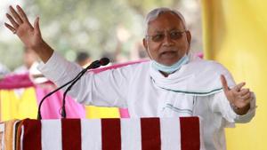 Bihar chief minister Nitish Kumar has built his campaign around his government’s development record in the past 15 years.(HT Photo) Bihar chief minister Nitish Kumar has built his campaign around his government’s development record in the past 15 years.(HT Photo)