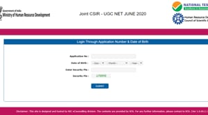 CSIR UGC NET admit card 2020.(Screengrab) CSIR UGC NET admit card 2020.(Screengrab)