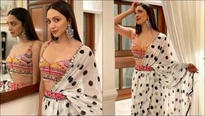 Laxmii star Kiara Advani smokes up the Internet with glam saree look(Instagram/ekalakhani) Laxmii star Kiara Advani smokes up the Internet with glam saree look(Instagram/ekalakhani)