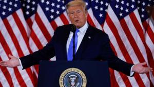 No president in recent memory had maintained such iron-grip allegiance from his own party as Trump, with only a handful of Republicans in Congress ever willing to cross him, fearing that they were always one presidential tweet away from a primary challenge(REUTERS) No president in recent memory had maintained such iron-grip allegiance from his own party as Trump, with only a handful of Republicans in Congress ever willing to cross him, fearing that they were always one presidential tweet away from a primary challenge(REUTERS)