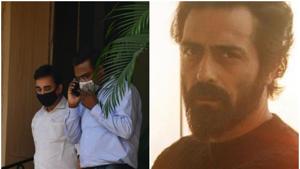 Arjun Rampal’s house was raided by the NCB on Monday. Arjun Rampal’s house was raided by the NCB on Monday.