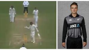 Tom Blundell gets dismissed.(Twitter/ Getty) Tom Blundell gets dismissed.(Twitter/ Getty)
